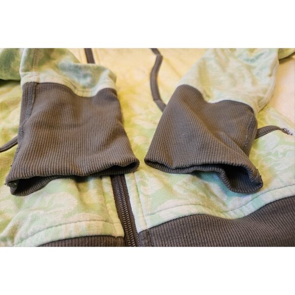 Lululemon Jacket Adult 4 Yellow-green Ombre With Gray Trim Scuba Hoodie Womens - Picture 9 of 15